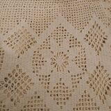 2 antique crocheted bedspreads