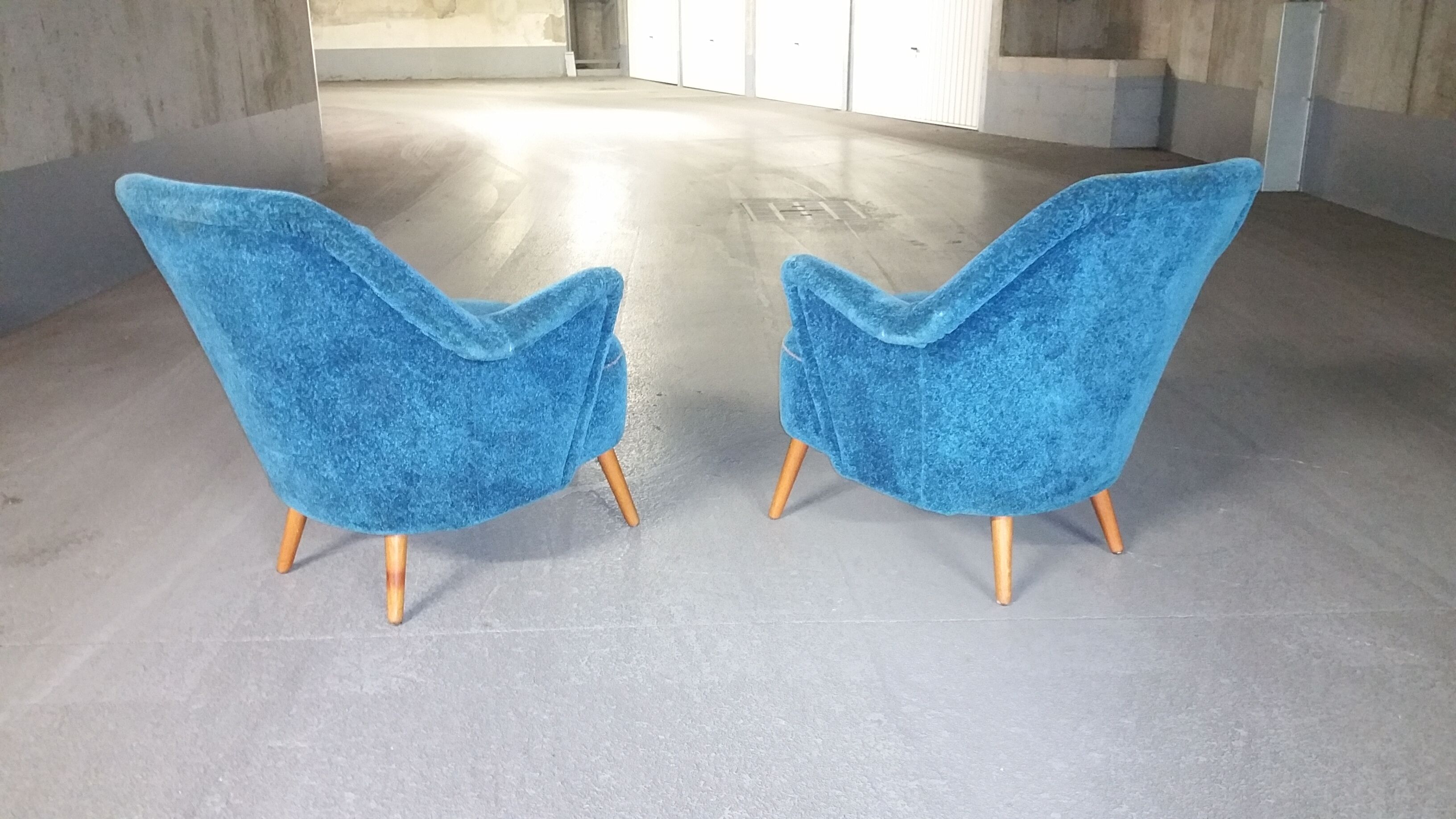 Superb pair of chairs 50 60 organic years