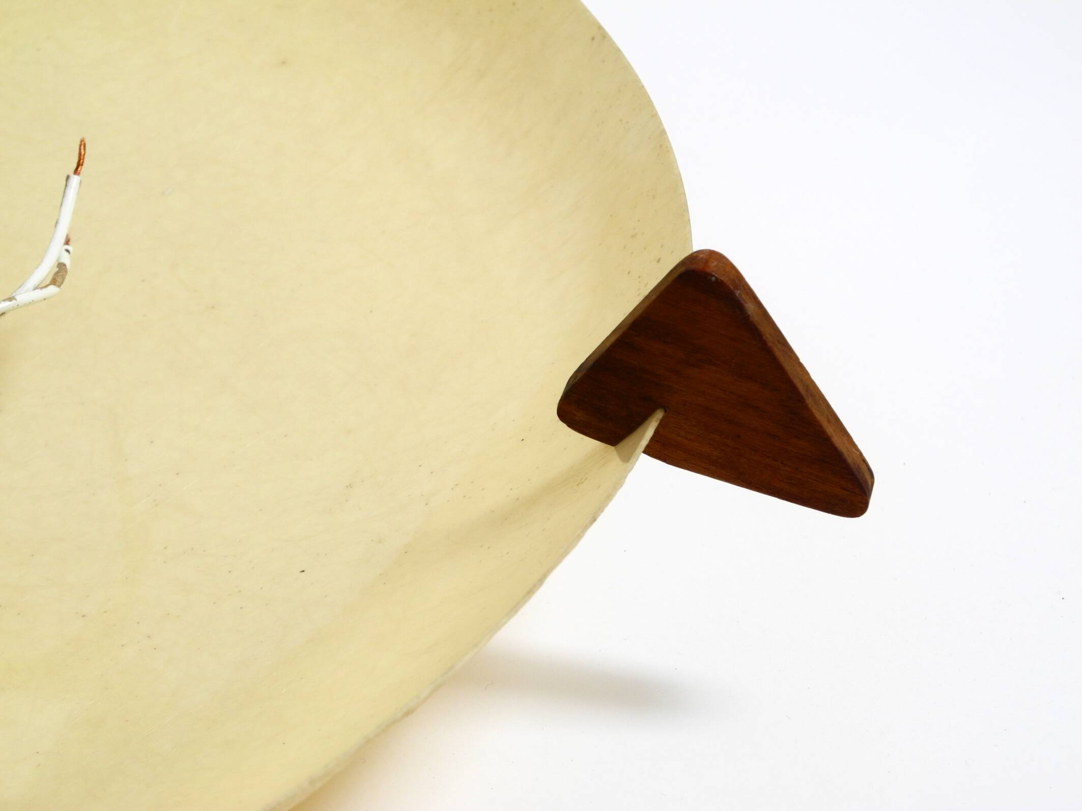 Beautiful original Mid Century Modern fiberglass ceiling or wall lamp