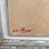 Tableau of a Harrier and Jay Oil on parchment