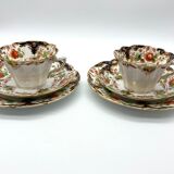 Trio breakfast cup tea porcelain Duchess China