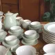 Villeroy & Boch table service in celadon green and ivory - 102 pieces