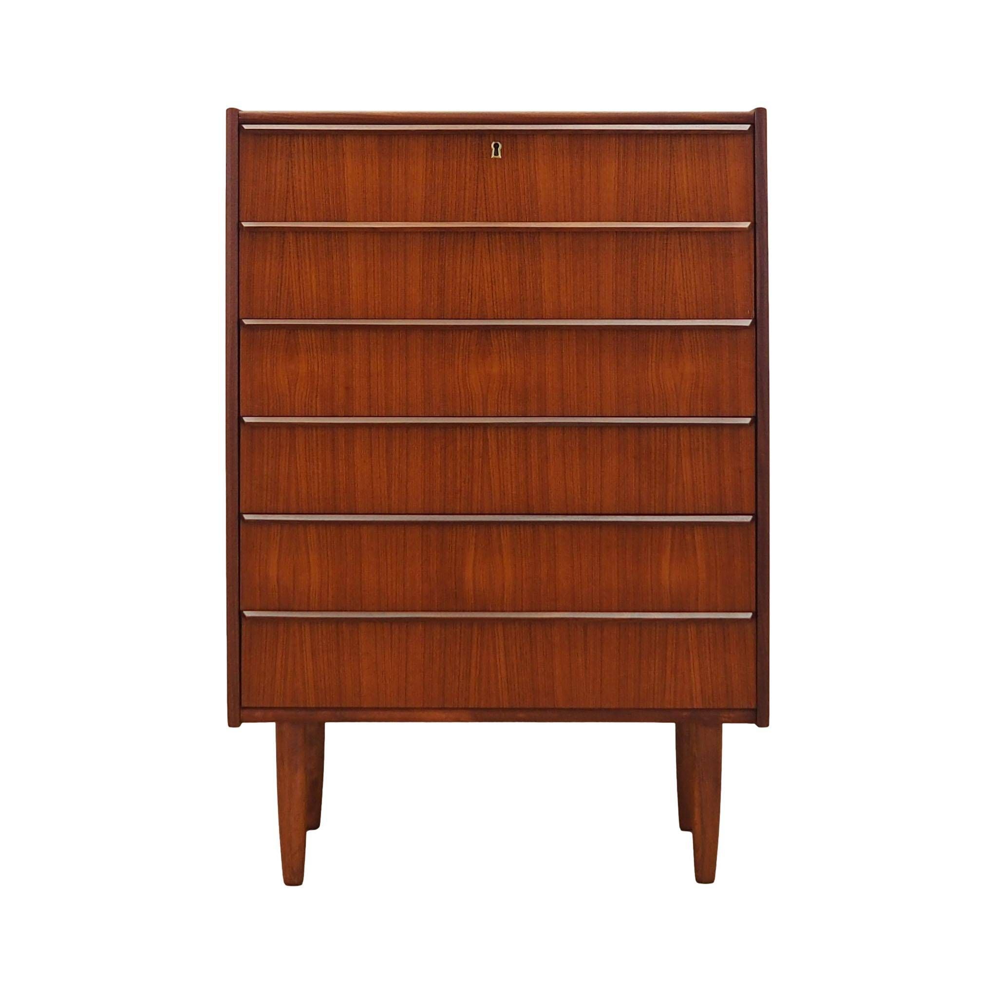 Teak chest of drawers, Danish design, 1970s, production: Denmark