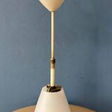 Vintage Louis Kalff Philips OVNI opaline glass pendant light