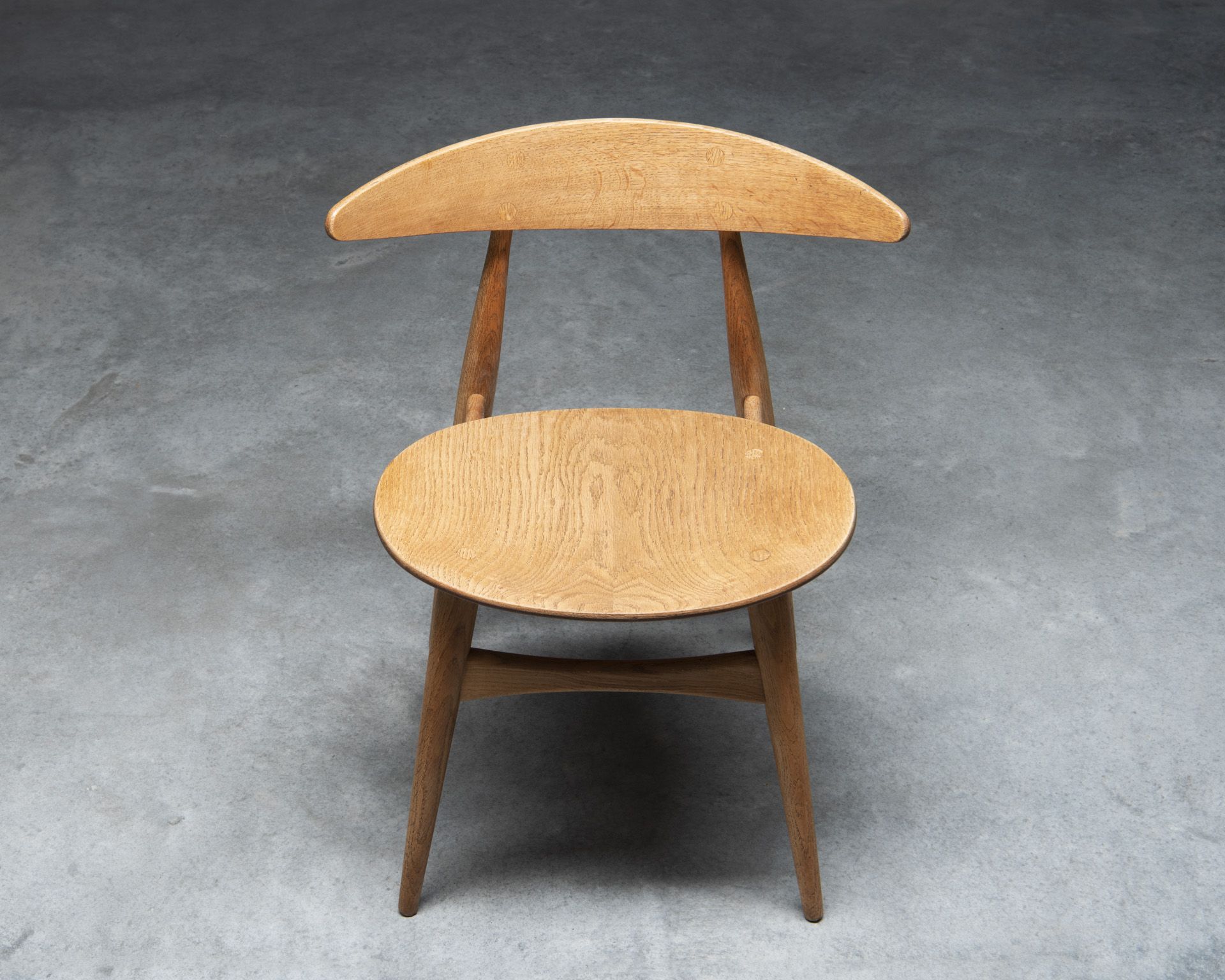 Set of 3 Chairs CH33 Hans Wagner, Carl Hansen & Søn, 1950s, Denmark