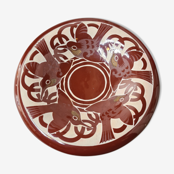 Roger Mequinion, ceramic dish art-deco 30s