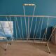 Magazine holder chromed metal patinated