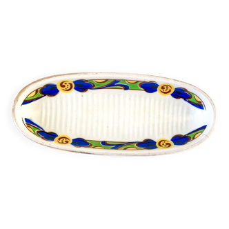 St Amand flowery art deco soap dish 30s-40s