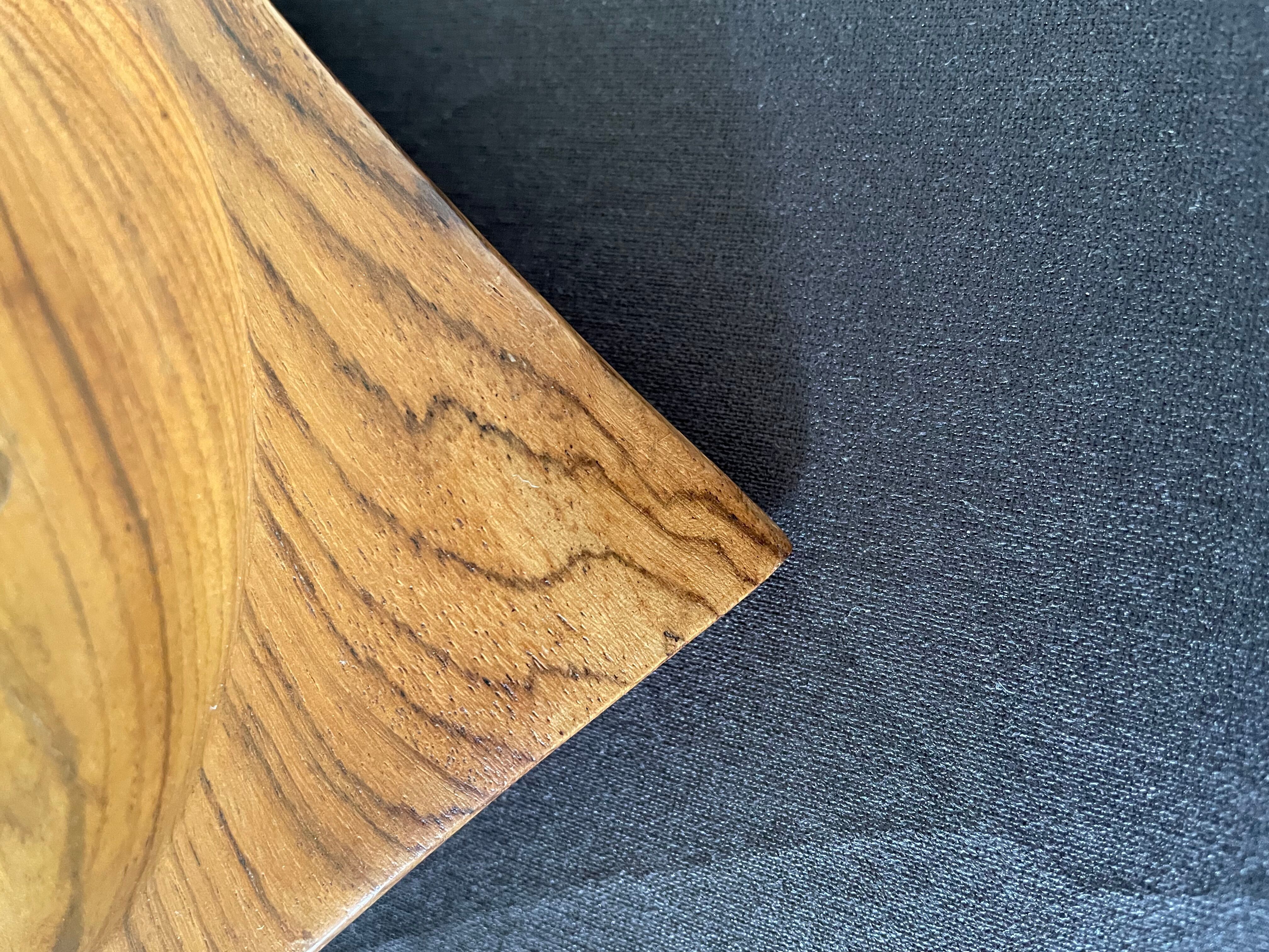 Turned wooden pocket tray