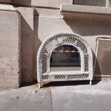Rattan mirror