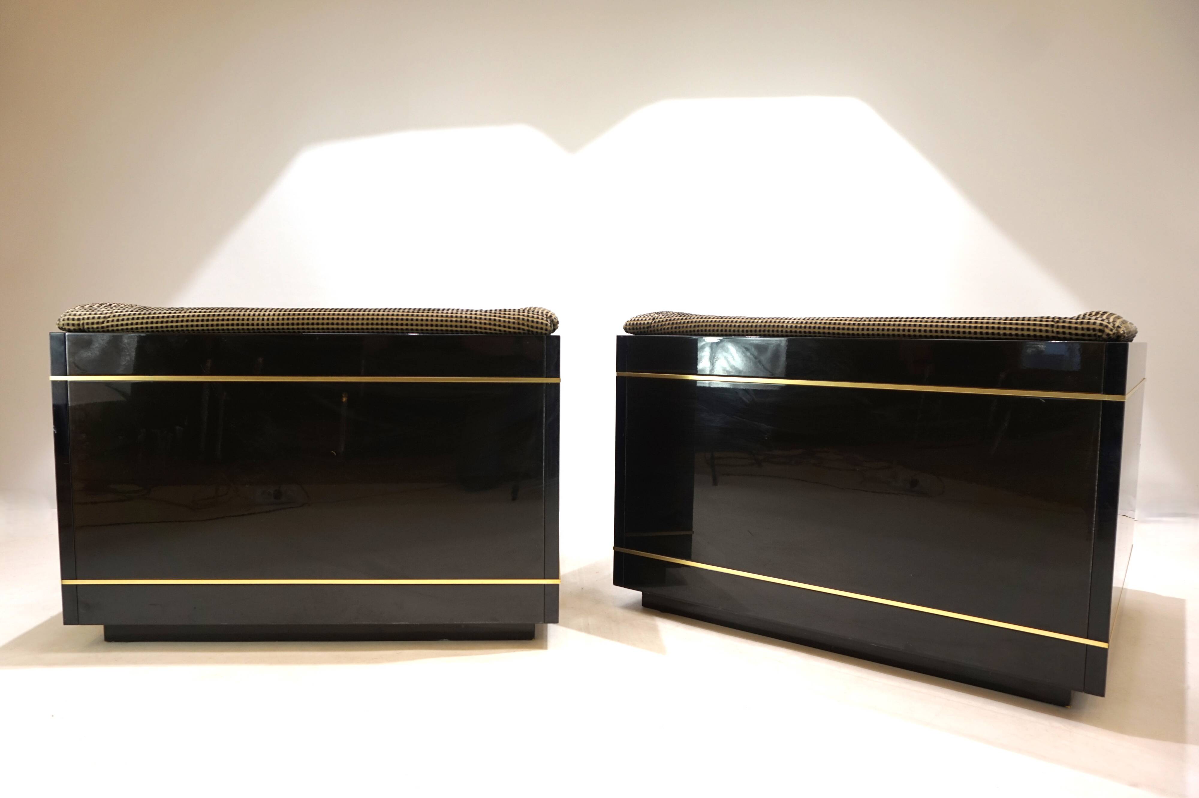 Ensemble de 2 chaises longues attribuées à Pierre Cardin, 1970