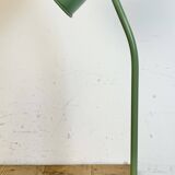 Green industrial workshop table lamp, 1960s