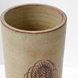 Vase en grès Vallauris Fonck & Matéo vintage