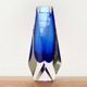 Vintage Sommerso glass vase from Murano by Alessandro Mandruzzato for Mandruzzato, 1970s.