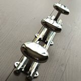 Portemanteau mural en métal chromé