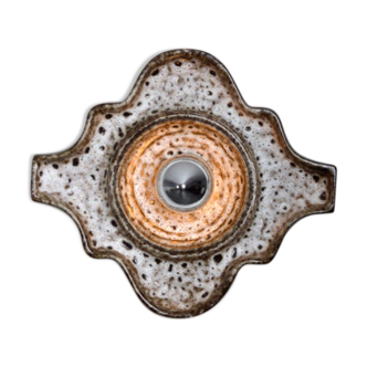 Fat Lava ceramic wall apply by Fischer Leuchten 1970