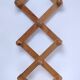 Vintage solid pine accordion coat rack