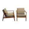 Set of two easy chairs, USA 247, by Folke Ohlsson for Dux