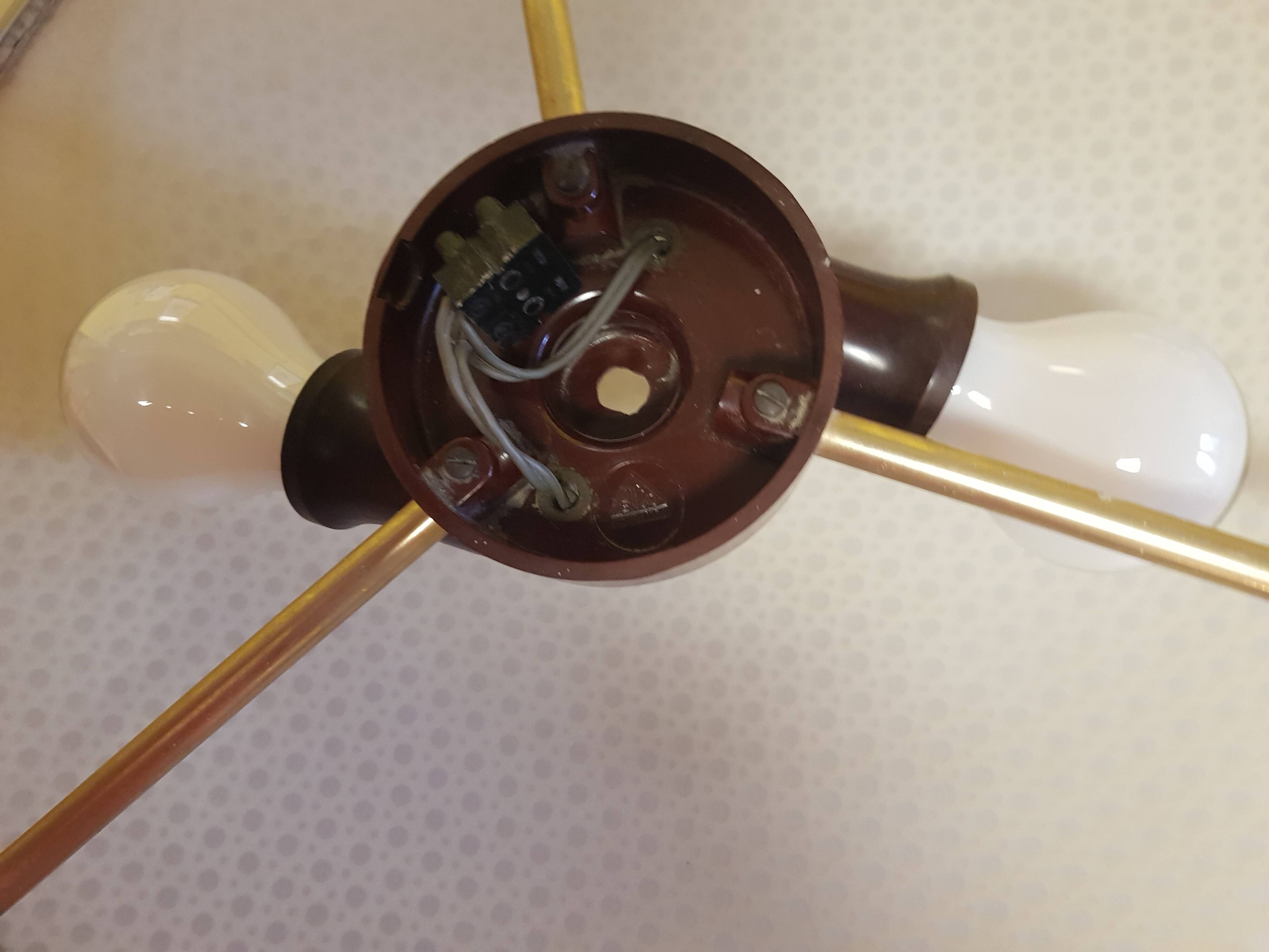 Vintage ceiling light from the 1960s.