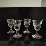 4 verres XIX