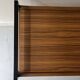 Rolling serving table in wood and black metal by Pierre Guariche for Meurop, design 1960