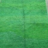 Handmade pure wool Moroccan rug, green, size 1.5/2.5 m.