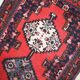 Tapis vintage fait main Hamadan en laine rouge vif (69cm x 136cm) – années 1970