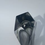 Faceted Murano Sommerso Vase by Flavio Poli