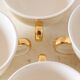 Set of 4 beige cups Villeroy and Boch, vintage