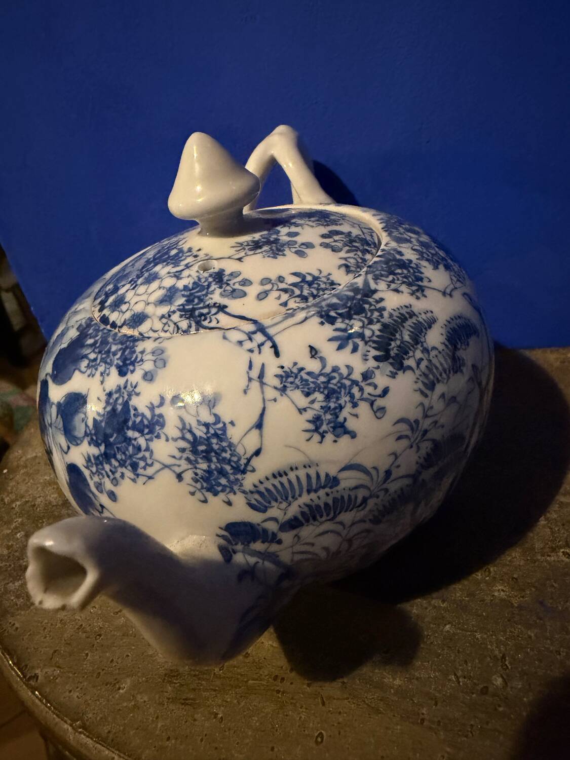 Vintage Japanese Teapot in Seto Porcelain