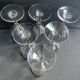 6 Verres à eau Daum putoisés or