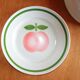 6 vintage apple plates
