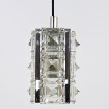 Bakalowits Vienna, up to three faceted crystal pendant lamps, Austria, 1960s