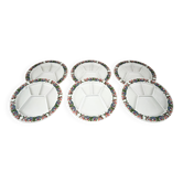 Set of 6 Villeroy & Boch Acapulco style fondue plates