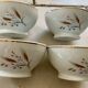4 vintage deshouliiere porcelain bowls