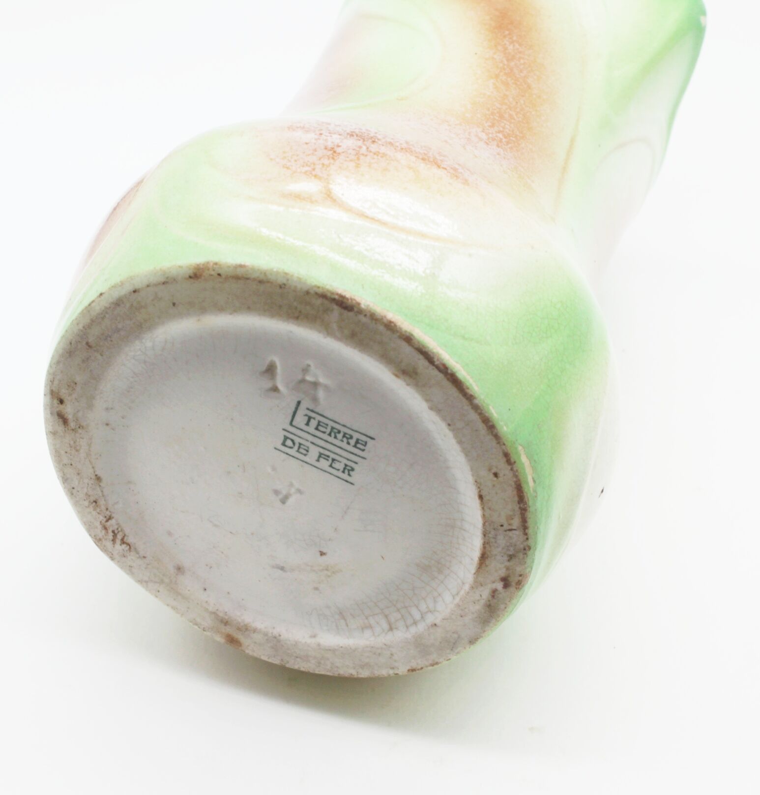 Ceramic pitcher iron earth