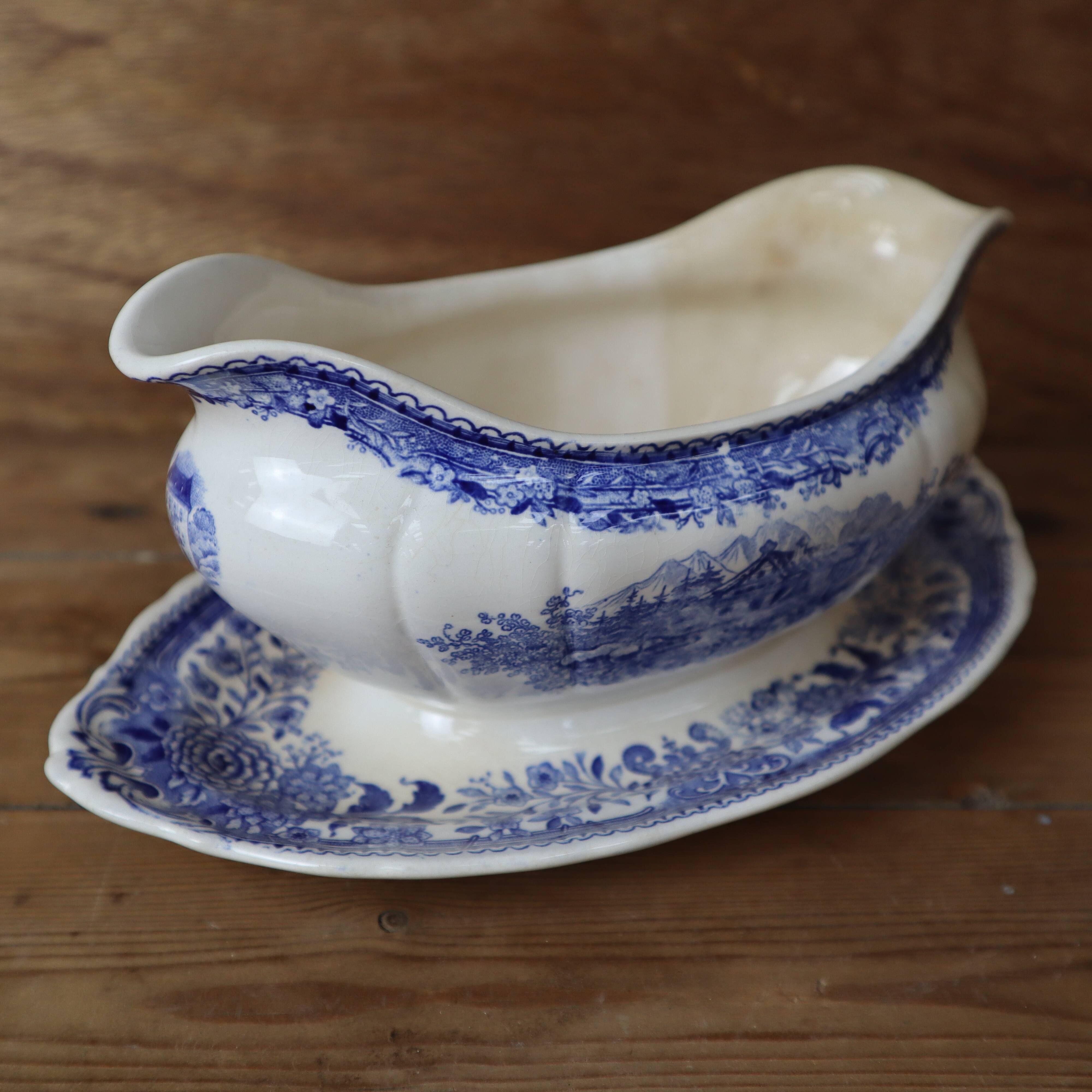 Old villeroy and boch ceramic sauce boat burgenland model