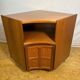 Vintage Nathan Teak Corner Cabinet (c. 1960s–1970s) – Mid-Century Modern  A