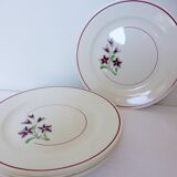 4 assiettes plates vintage de la manufacture des Salins 210638
