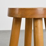 Tabouret par Charlotte Perriand pour les Arcs 1600, vers 1965