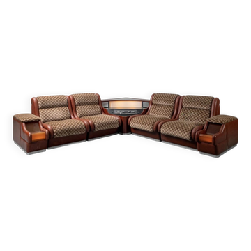 Modular Hi-Fi Retro Corner Sofa – 1970s (Space A)