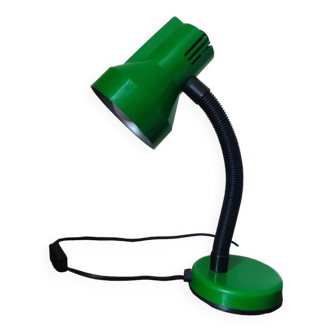 Lampe de bureau verte vintage années 80