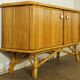 Split bamboo row, oak & melamine 1960