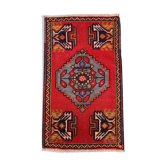 Small Vintage Turkish Rug 91x55 cm, Short Runner, Tribal, Shabby Chic