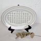 Oval dish in half-porcelain Lunéville model Betty