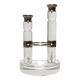 Acrylic and metal candelabrum. Spain, 1980s.