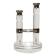 Acrylic and metal candelabrum. Spain, 1980s.