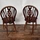 Pair of 2 vintage Ercol dining room bistro chairs, 1950s