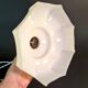 Vintage milky white opaline pendant light