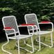 Vintage chair in steel wire on sled base, 1970s